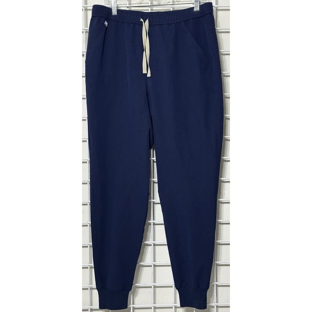 Figs Men's‎ Hansen Jogger Scrub Pants Navy Size Large.  Logo On Calf.  Po# 3308